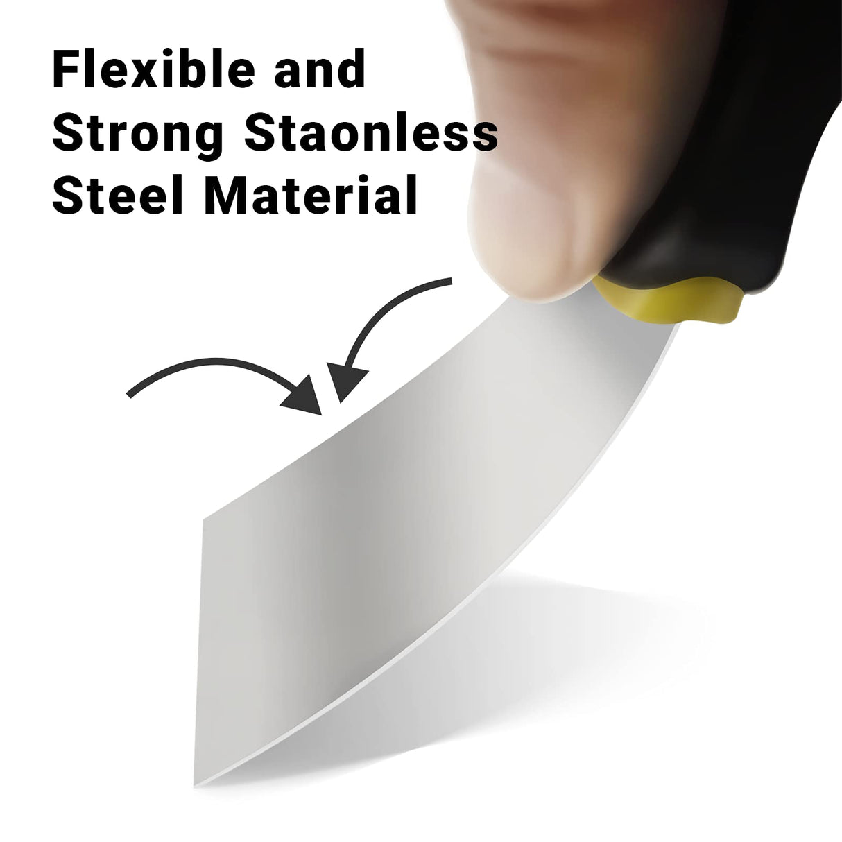 5 Pack Putty Knife Scraper, 1" 2" 3" 4" 5" Putty Knife Set, Stainless Steel Putty Knife Scraper, Wallpaper Scraper Paint Scraper Tool for Spreading Romeda