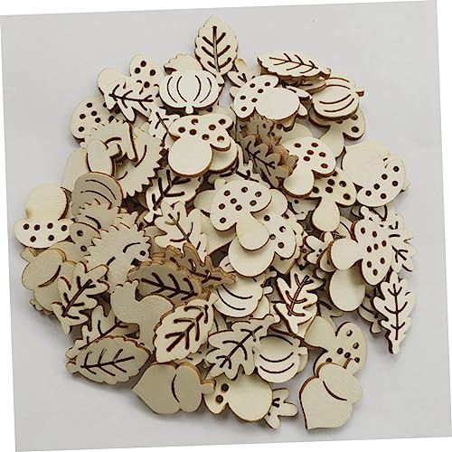 DECHOUS 50pcs Pieces Unfinished Wooden Slices Accessories Unfinished Wooden Animal Figures Hanging Decor Blank Wooden Slices Hanging Ornaments Wooden DECHOUS