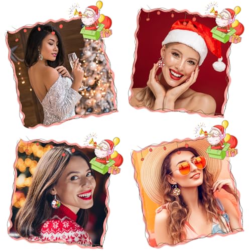 Duufin 120 Pcs Round Sublimation Earring Blanks with Earring Hooks and Jump Rings Heat Transfer Earring Blanks Unfinished MDF Round Earring Blanks Duufin