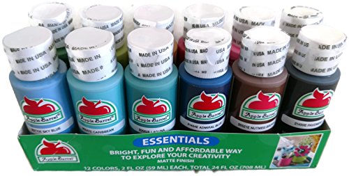 Acrylic Paint - Apple Barrel 12 pack of assorted colors - 2 oz. each Apple Barrel