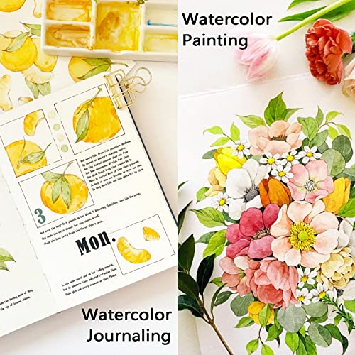 Shuttle Art Watercolor Paint Set, 36 Colors Watercolor Paint in Tubes (12ml Each) with 3 Brushes, Rich Pigment, Easy to Blend, Perfect for Kids, Shuttle Art