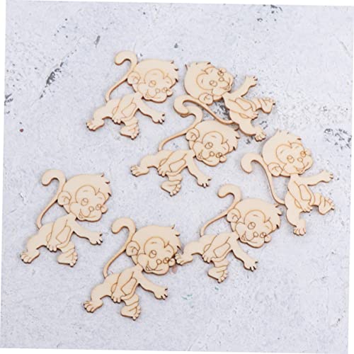 EXCEART 20pcs Gift Accessories Round Wood Chips Paper Cut Desk Topper Cutting Statuette Wooden Ornaments Unfinished Wood Chips Dining Table Decor EXCEART