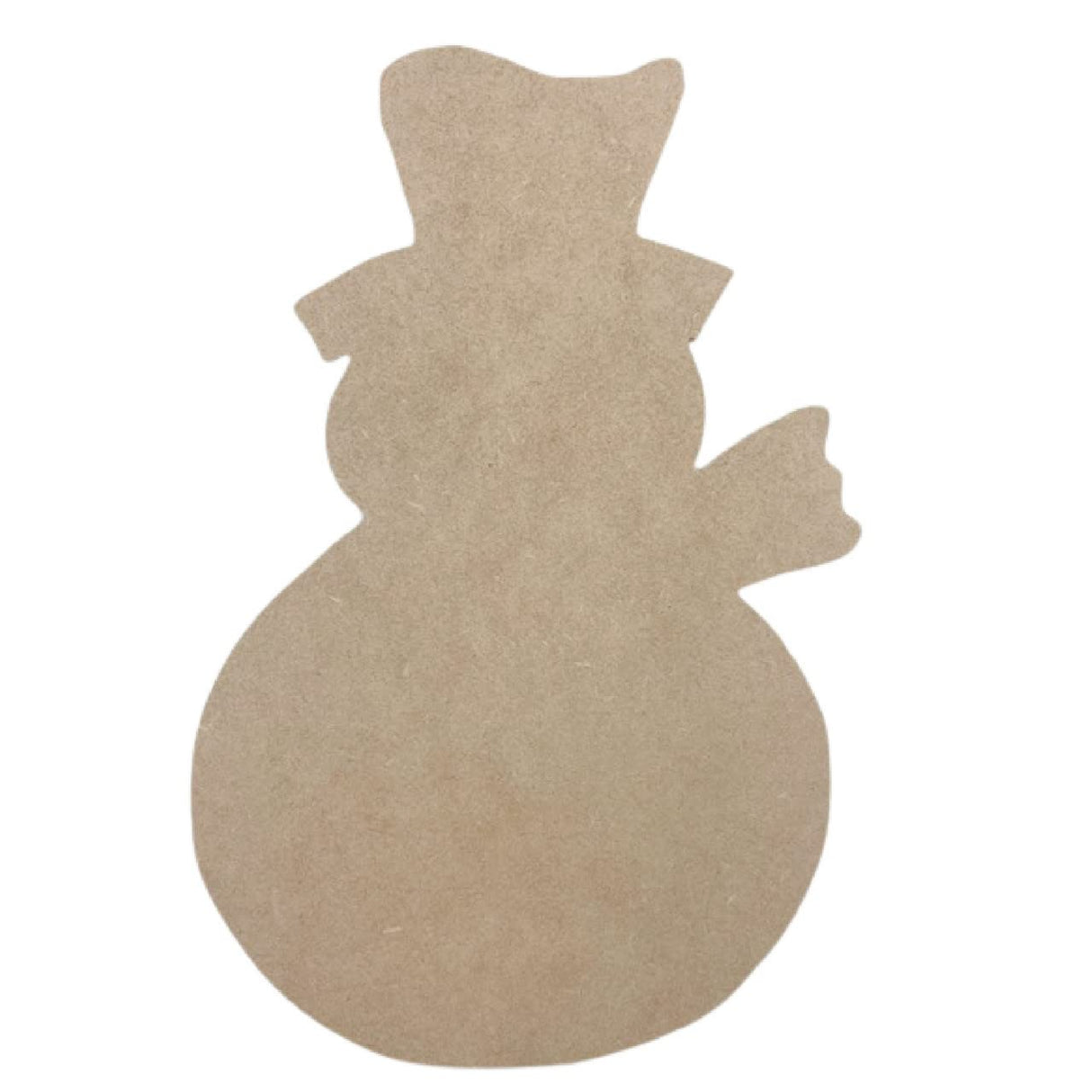 Snowman with Scarf Unfinished Wood Shape, Paintable Blank Wooden DIY Holiday Decor Craft by Build-A-Cross Build-A-Cross