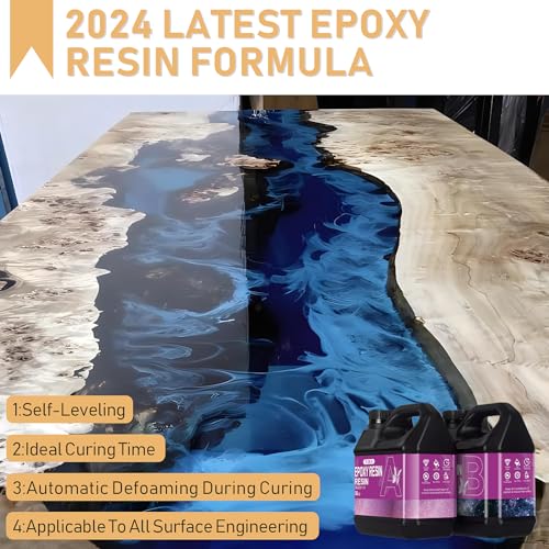 Puduo Epoxy Resin Kit 72OZ,Newly Formulated Crystal Clear Epoxy Resin,Strong, Bubble-Free, Anti-Yellowing Art Resin That,Suitable for Casting, DIY, Puduo