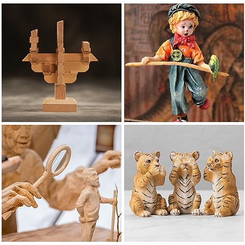 Acrux7 10 x 4 x 3 Inch Basswood Carving Blocks, Bass Wood for Wood Carving, Unfinished Carving Wood Blocks Acrux7