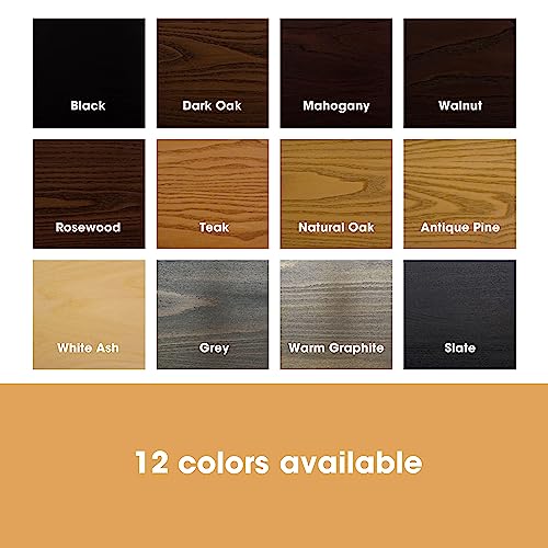 Furniture Clinic Wood Stain | Multiple Finishes | Fast Drying | Indoor and Outdoor Furniture and More | Water Based, Low Odor, Non-Toxic | Furniture Clinic