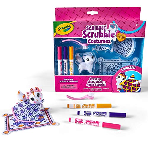 Crayola Scribble Scrubbie Pets Princess Playset, Kids Toys, Gift for Girls & Boys Crayola