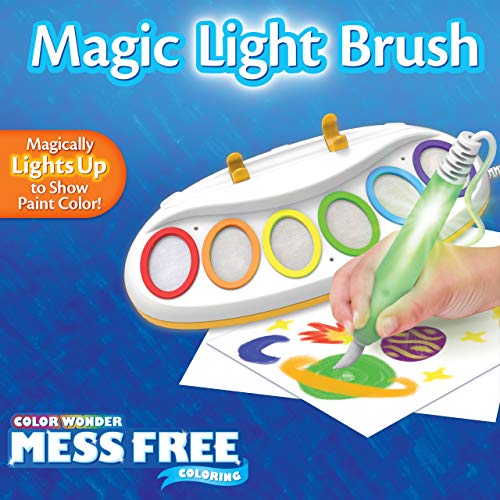 Crayola Color Wonder Magic Light Brush, Mess Free Painting, Gift for Kids, 3, 4, 5, 6 Crayola