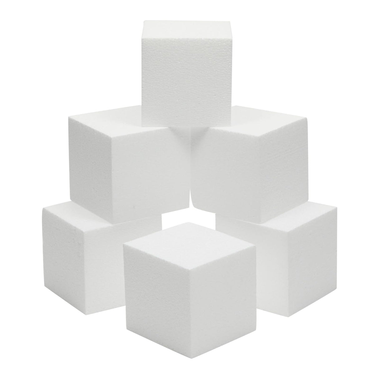 Juvale 6 Pack Foam Cube Squares for Crafts - Polystyrene Blocks for DIY, Floral Arrangements, Arts Supplies (4 x 4 x 4 in, White) Juvale