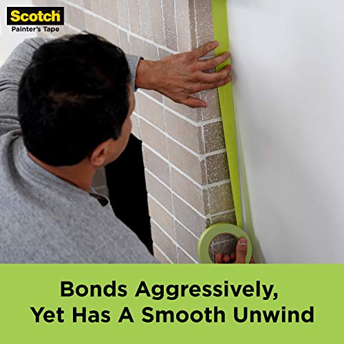 Scotch Rough Surface Extra Strength Painter's Tape, 1.88 in x 60.1 yd, Tape Protects Surfaces and Removes Easily, Rough Surface Painting Tape for Scotch