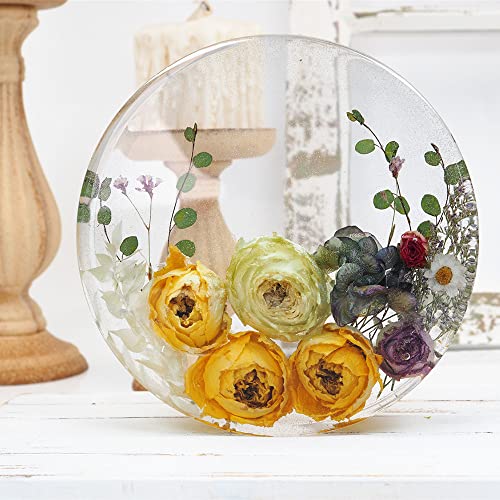 Fuerlun Large Resin Molds 14 Inch Round Silicone Molds for Table, Round Stool, Epoxy Resin Casting Molds for Big Tray, Clock, Resin Art, Gifts Fuerlun