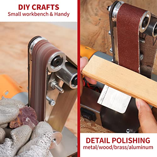 Electric Belt-Sander Adjustable Polishing-Grinding Sharpener - SI FNAG 7 Speed Mini Power Sanding Machine Bench Grinder Sanders 13x1.2inch For Knife SI FANG
