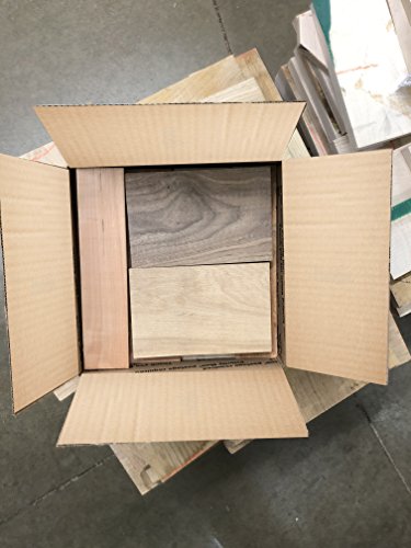 Hardwood Lumber Assortment - Mixed Species - Large Box of Hobby Wood – Perfect Boards – Clear Lumber. NO Scrap, Defects, Knots, and/or End Checks. Discount Lumber Outlet