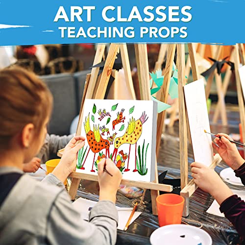 ESRICH Mini Canvases for Painting, 5x5In Canvas in Bulk 18Pack, 2/5In Profile Small Square Canvas, Blank Canvases are Great for School Projects and ESRICH