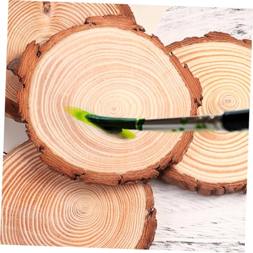 BESPORTBLE 12pcs Bark Coasters Wood Coasters with Bark Succulent Pot Holder Wood Disc Coasters Unfinished Wood Slices Table Cup Base Cork Base Under BESPORTBLE