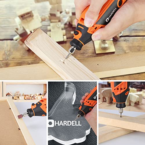HARDELL Rotary Tool Accessories Kit 282 Pcs, Power Rotary Tool Bits 1/8''(3.2mm) Diameter Shanks Universal Fitment for Easy Cutting, Sanding, HARDELL