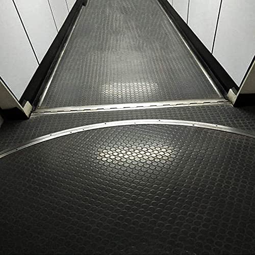 Baoz Garage Floor Rubber Mat 16.4x3.3ft Anti-Slip Rubber Floor Protector Mat Heavy Duty Coin-Grip Rubber Flooring Rolls Parking Mats for Industry Baoz