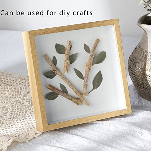 FSWCCK 10 Pcs 5x5 Wood Panel Boards, Unfinished Wood Canvas Wooden for Crafts, Painting Canvas, DIY Art Projects, Pouring, Arts Use with Oils, FSWCCK