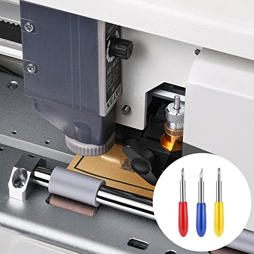 60 Pieces Replacement Cutting Blades for Cricut Explore Air 2/Air 3/Maker, Include 15 Pieces Fine Point Blades 30 Pieces Standard Blades 15 Pieces Prasacco