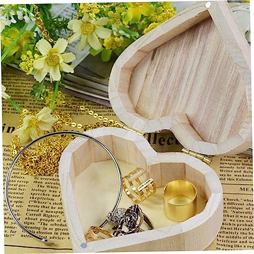 VOSAREA Box Wooden Diy Wooden Unfinished Kids Jewelry Organizer Unfinished Wooden Kid Toys Kids Educational Toys Kids Playset Kidcraft Playset Travel VOSAREA