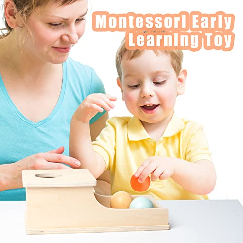 Busy edition Montessori Toys for Babies 6-12 Months Object Permanence Box Wooden Ball Drop Toy Play for 6 Month 1 2 3 Year Old Toddlers Infant Early Busy edition