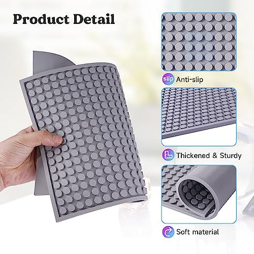 LET'S RESIN Resin Collector Mat, Easy Clean & Silicone Heat Resistant Mats 14.5'' x 9.4'', Non-Slip Multipurpose Thick Silicone Mats for Resin Molds, LET'S RESIN