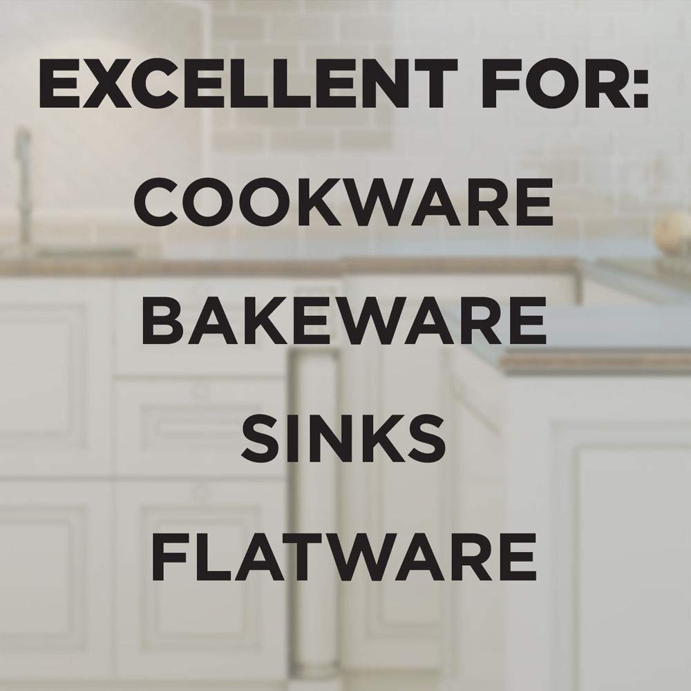 Weiman Stainless Steel Sink and Pots & Pans Cleaner and Polish - 2 Pack Weiman