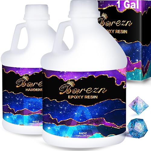 Bsrezn 1 Gallon Epoxy Resin Kit, Crystal Clear Hard Casting Resin and –  WoodArtSupply