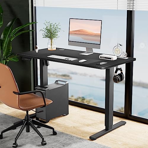 SMUG Standing Desk, Adjustable Height Electric Sit Stand Up Down Computer Table, 48x24 Inch Ergonomic Rising Desks for Work Office Home, Modern SMUG