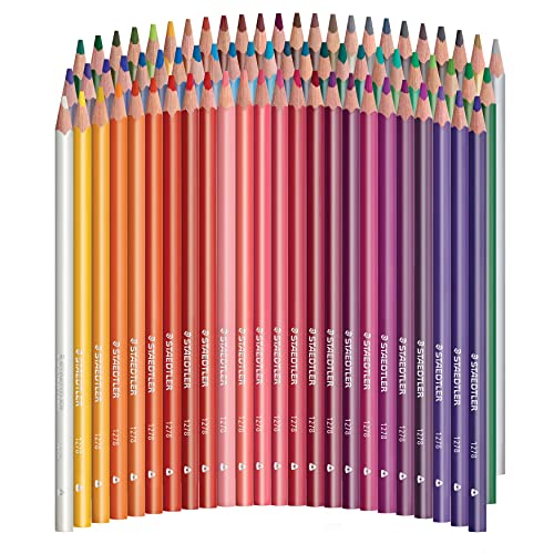 Staedtler Colored Pencils, Triangular Barrel, 4mm, 72 Pieces (1278CM72A6) STAEDTLER