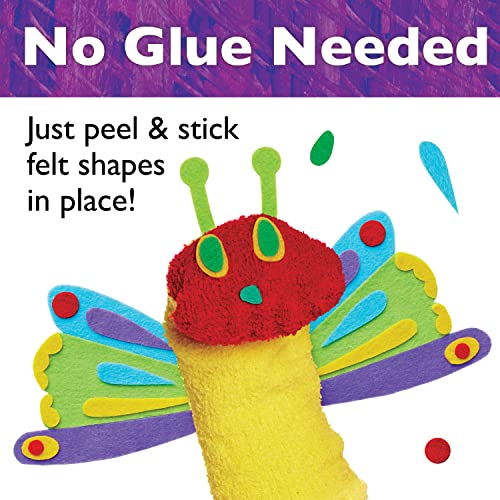 Creativity for Kids The Very Hungry Caterpillar Story Puppets: Sock Puppet Kit for Toddlers from The World of Eric Carle, Crafts for Kids Ages 3-5+ Creativity for Kids