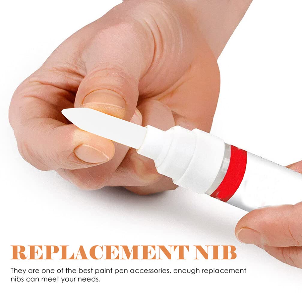 Paint Pen Nibs 20 Pcs Acrylic Paint Marker Nibs Replacement Pen Nibs Marker Pen Tips Refillable for Paint Markers 0.7mm Pen Nibs STOBOK