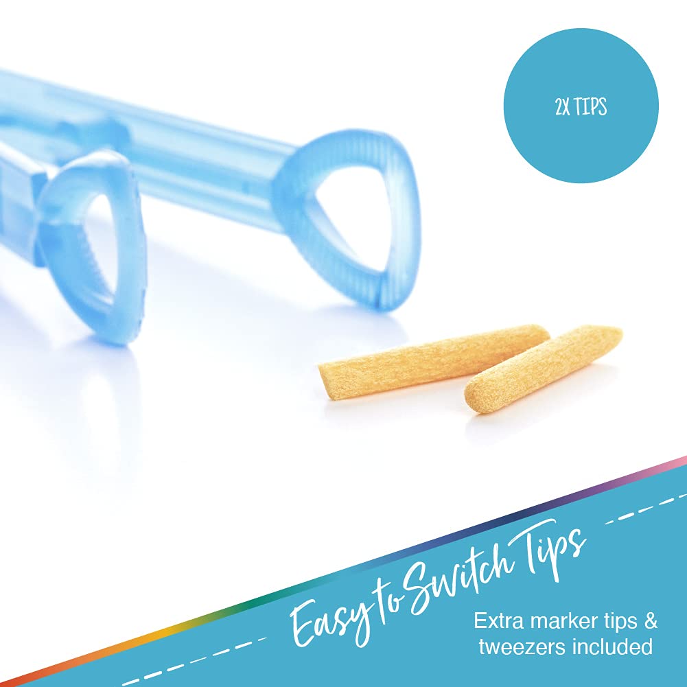 Crafts 4 All Acrylic Paint Markers Set - 12, Broad Tip -Tip Acrylic Paint Pens for Rock Painting, Glass, Wood, Canvas and Fabric - Non-Toxic, Crafts 4 All