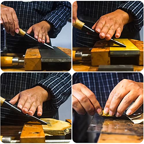 Mxfans Semicircle Wood Chisel Woodworking Carving Chisel Inner Edge Woodworking Gouge for Carpenter Wood Carving Hand Chisel Tool Pack of 4 Mxfans