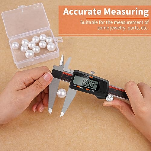 HARDELL Digital Caliper 0-12 Inch/300mm with Large LCD Screen, Electronic Digital Vernier Caliper Auto-Off Feature, Inch/Millimeter, Digital Ruler HARDELL