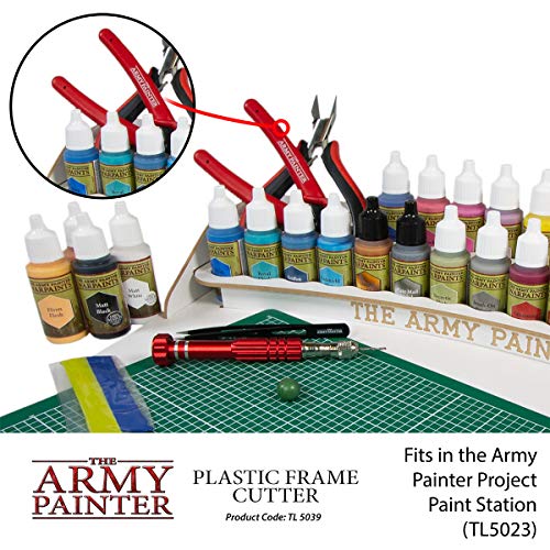 The Army Painter Plastic Frame Cutter - Wire Cutters Heavy Duty for Craft and Plastic Miniature, Side Cutters Flush Cut Pliers with Safety Grip - The Army Painter