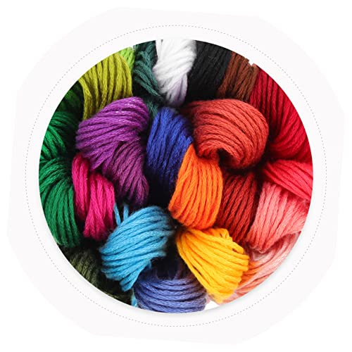 VILLCASE 3 Sets Embroidery Material Pack Punch Needle Embroidery Kits Beginner Embroidery kit Unfinished Stitchwork Art Craft kit for Kids Handy VILLCASE