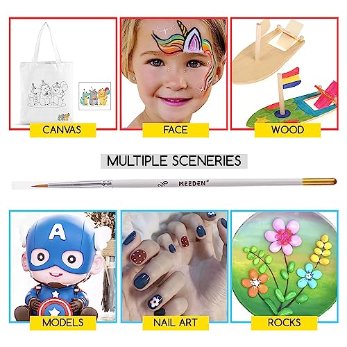 MEEDEN Detail Paint Brush Set - 12 Miniature Art Brushes for Fine Detailing & Art Painting - Acrylic, Watercolor, Oil - Miniatures, Models, Airplane MEEDEN