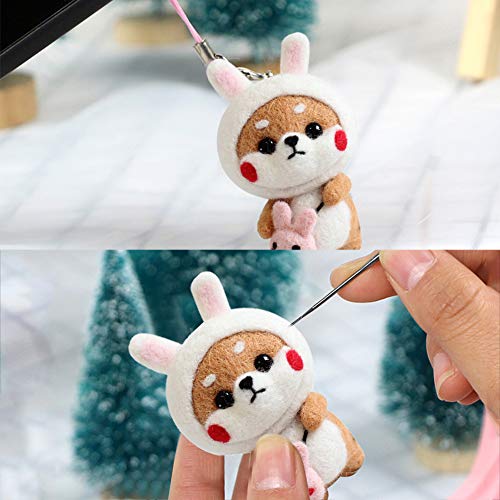 BAGERLA Needle Felting Kit, Complete Needle Felting Tools and Supplies, Needle Felting Beginner Kits, Animals Wool Felting Kits for DIY Felting BAGERLA