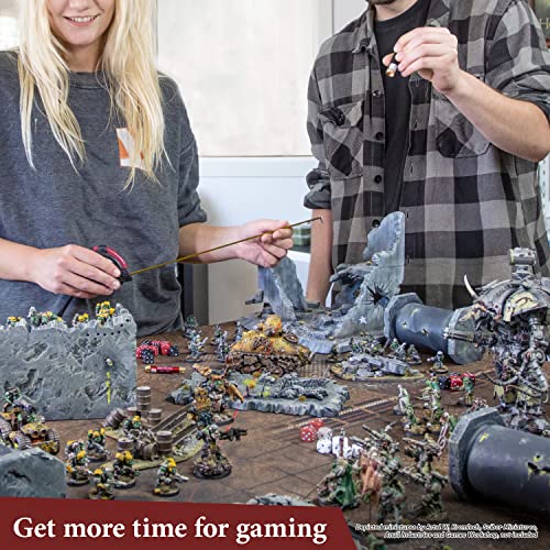 The Army Painter Speedpaint Metallics Set 2.0+ - 10 Speed Model Paint Kit - Pre-Loaded with Mixing Balls, 1 Basecoating Model Paint Brush, Army The Army Painter