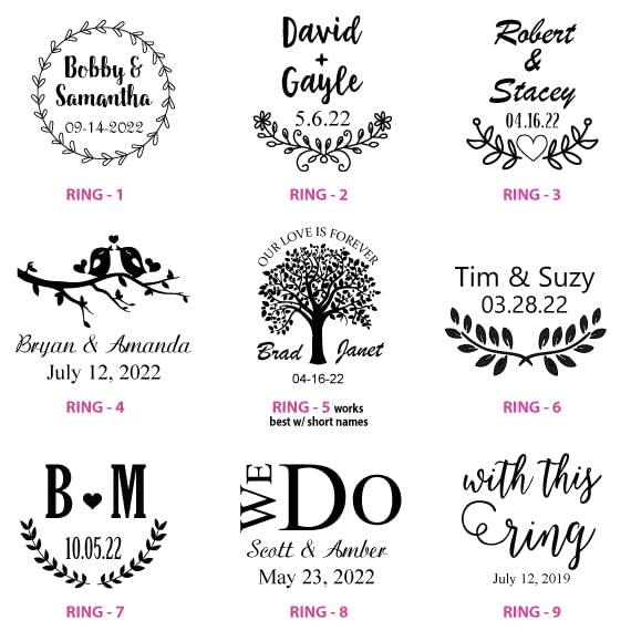 Personalized Wedding Ring Box, Wooden Ring Box, Ring Bearer Box, Wedding Ring Holder, Custom Ring Box, Engagement Ring Box WoodArtSupply