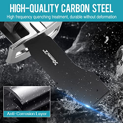 Halaron Reciprocating Saw Saber Blade,Heavy Duty Carbon Steel Scraping Tool Attachment Blades for Reciprocating Saws- Multifunctional Carbon Steel HALARON