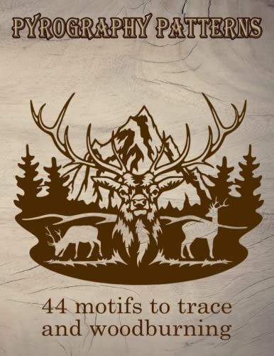 Pyrography patterns: numerous designs for tracing and woodburning, as desired from small to large projects. WoodArtSupply
