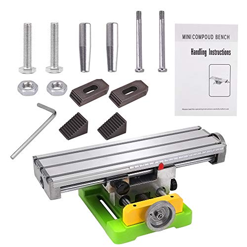 MYSWEETY Multifunction Worktable Milling Working Cross Table Milling Machine Compound Drilling Slide Table For Bench Drill Adjustme X-Y (6350 SIZE) MYSWEETY