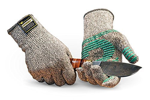 G & F Products 77100 M Cut Resistant With Anti-Slip Silicone Blocks, Protective Gloves Scrapes, in Kitchen, Wood Carving Carpentry Food Grade 1 G & F Products