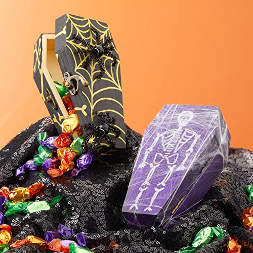 Bright Creations 6 Pack Unfinished Halloween Coffin Box with Hinged Lids for DIY Crafts (4 x 6 x 2 in) Bright Creations