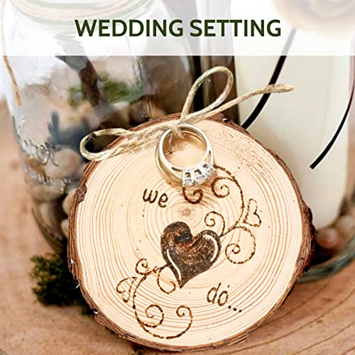 Falling in Art 3.1-4 Inches Natural Wood Slices Set for Crafts - 25Pcs Round Wood Discs with Pre-drilled Hole for DIY Projects, Christmas Ornaments Falling in Art