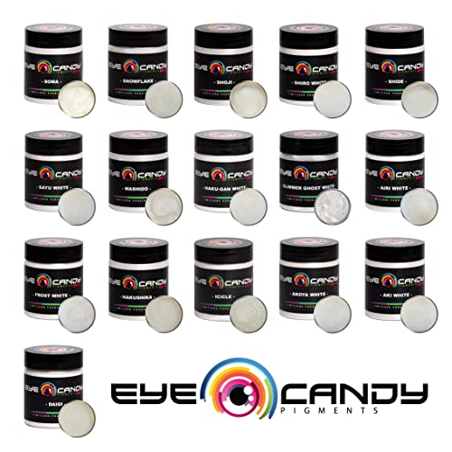 Eye Candy Premium Mica Powder Pigment “Snowflake White” (25g) Multipurpose DIY Arts and Crafts Additive | Natural Bath Bombs, Resin, Paint, Epoxy, Eye Candy