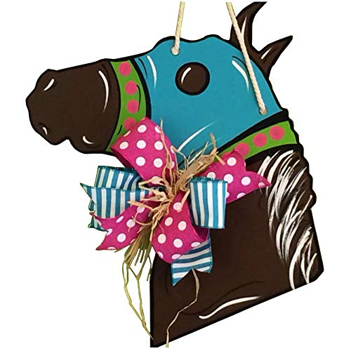 Horse Head Cutout Unfinished Wood Country Door Hanger Horse Farm Horse Stable MDF Shaped Canvas Style 2 Diverse Woodworking
