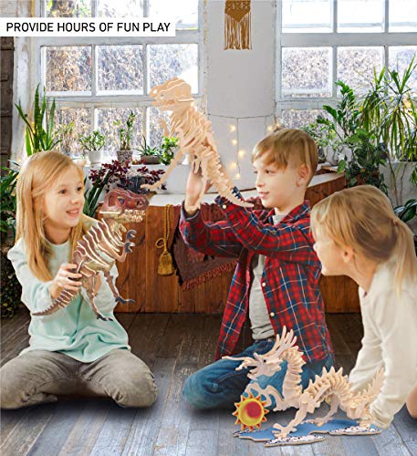 Puzzled Tyrannosaurus Wooden 3D Puzzle Construction Kit Puzzled